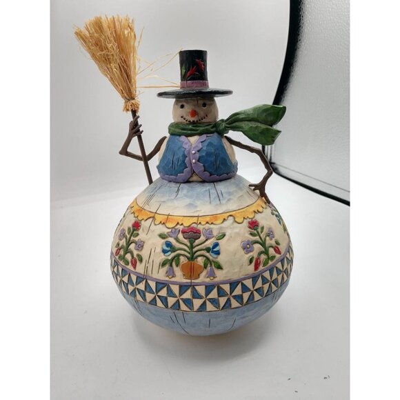 Jim Shore Heartwood Creek "A Jolly Happy Soul" Snowman Figurine 2006 Hand-Painte - Picture 1 of 6